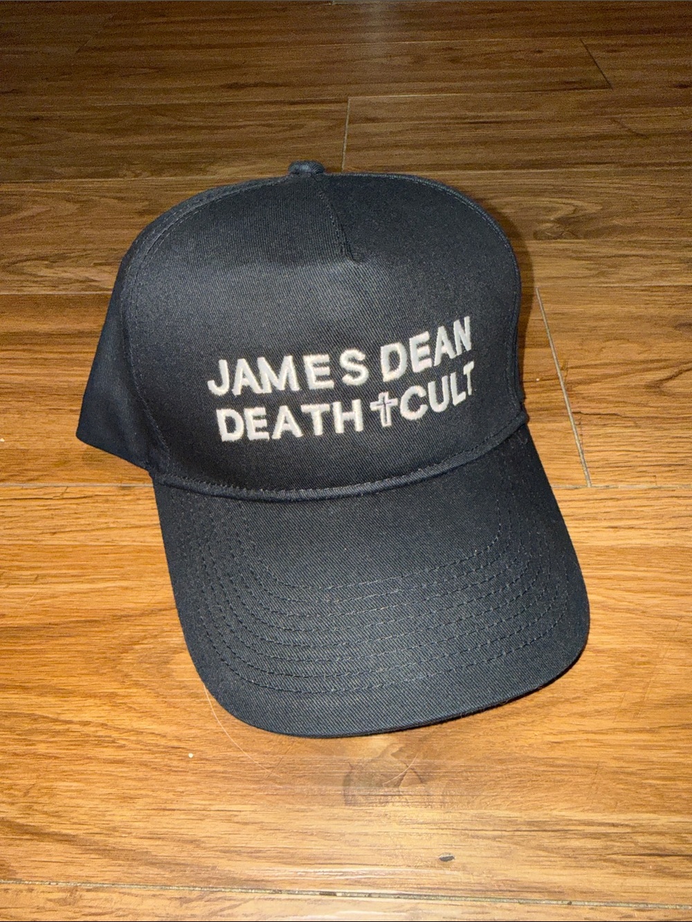 James Dean Death Cult Black Embroidered Baseball Cap